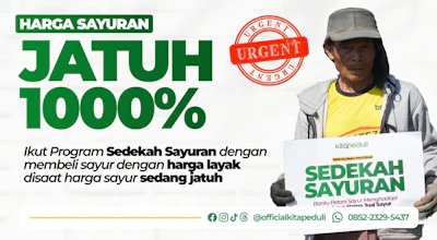 Bantu Petani CIanjur Dengan Sedekah Sayur membeli sayur dengan Harga normal