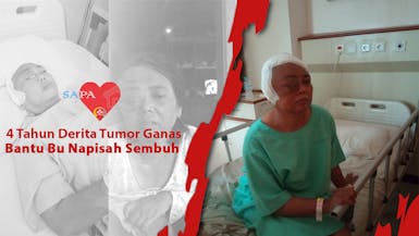 Sudah 4 Tahun menderita tumor ganas bantu Bu Napisah Sembuh!!
