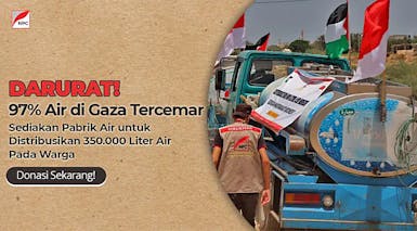 Mari Distribusikan 350.000 Liter Air Gaza