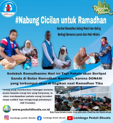 Gerakan berbagi kepedulian dalam menyambut bulan suci Ramadhan di tengah Pandemi Covid-19
