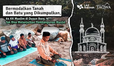 Enam Puluh Tahun Tak Pernah Ada Masjid, Bantu 64 KK Muslim Bangun Masjid Terdekat