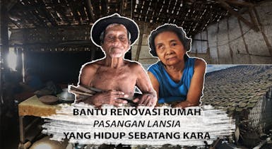 Bedah Rumah Mbah Slamet dan Mbah Marni, Lansia Hidup Sebatang Kara