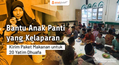Beri Makanan Berbuka untuk Anak Yatim di Panti Asuhan
