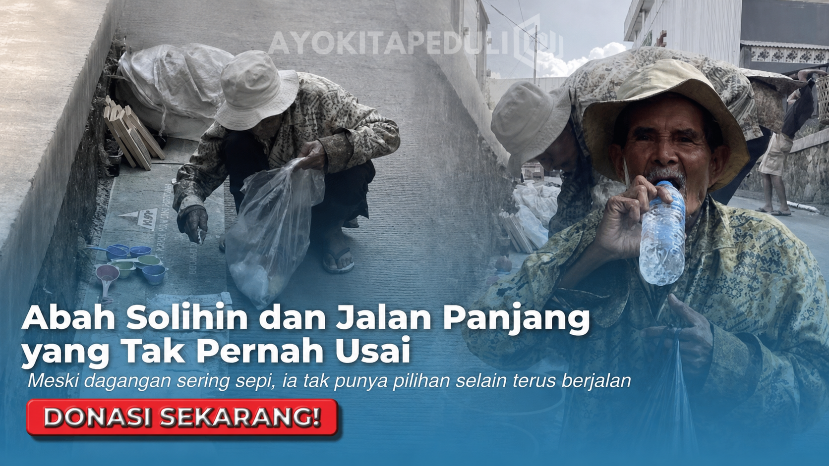 USIA SEABAD! Bantu Kakek Penjual Perabot Menyambung Hidup