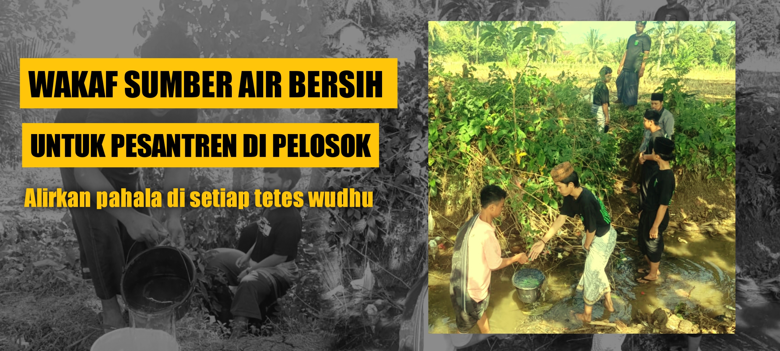 Krisis Air Bersih Sedekah Bangun Sumur Pelosok