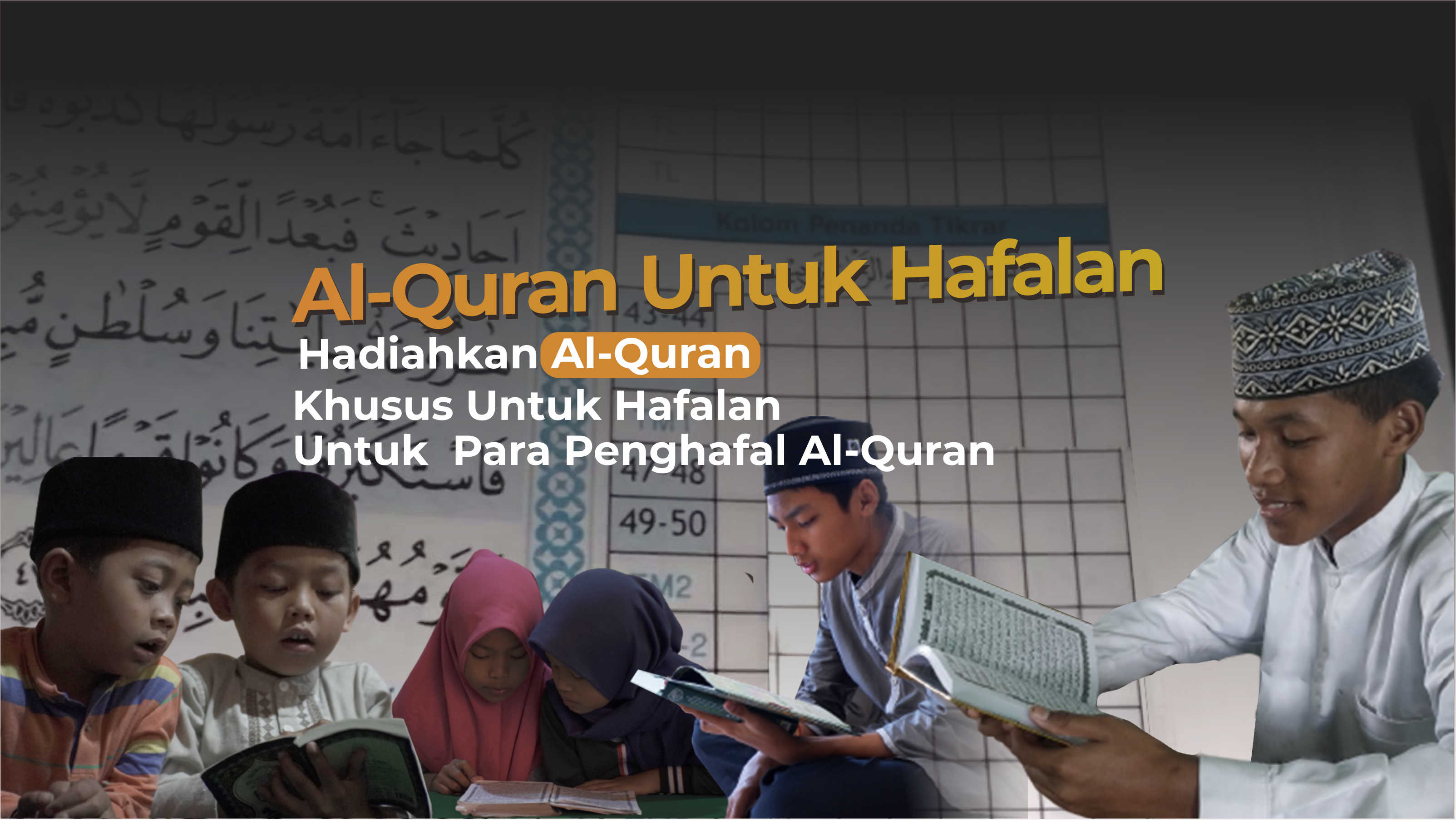 Hadiahkan Al-Quran Khusus Hafalan Untuk Para Santri Penghafal Al-Quran