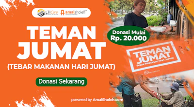 TEMAN JUMAT....Tebar Makanan Hari Jumat untuk Dhuafa dan Pejuang Nafkah