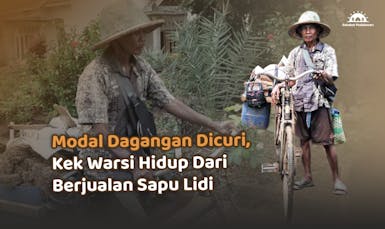 20 Tahun Kek Warsi Berjualan Sapu Lidi