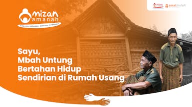 Bantu Mbah Untung Bertahan Hidup di Rumah Reyot