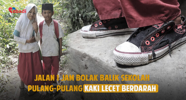 Bantu Yatim Pelosok Punya Sepatu Sekolah