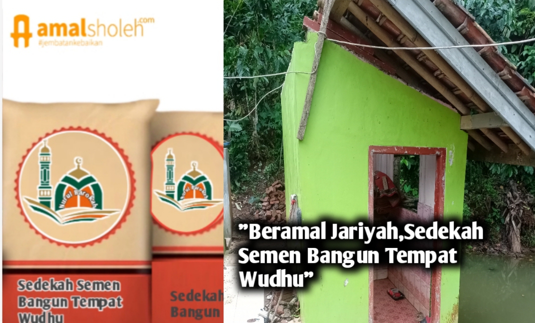 Patungan semen!!Bangun tempat wudhu