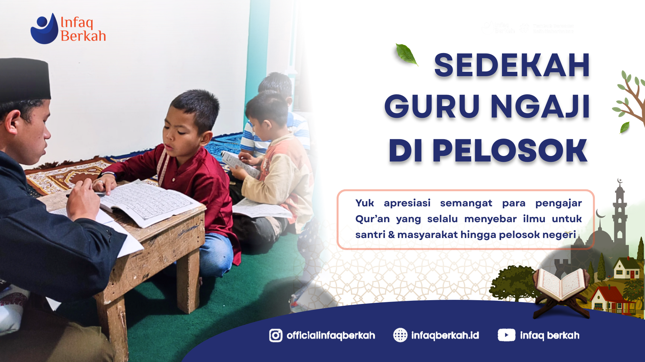 Sedekah untuk Guru Ngaji di Pelosok Negeri