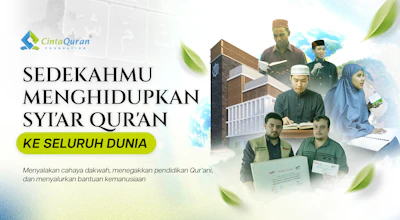 Sedekah : Hantarkan Hidayah Quran Ke Penjuru Dunia