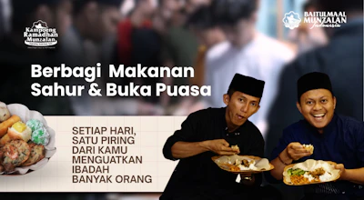 Kampung Ramadhan: Sahur & Buka Puasa Harian di Masjid