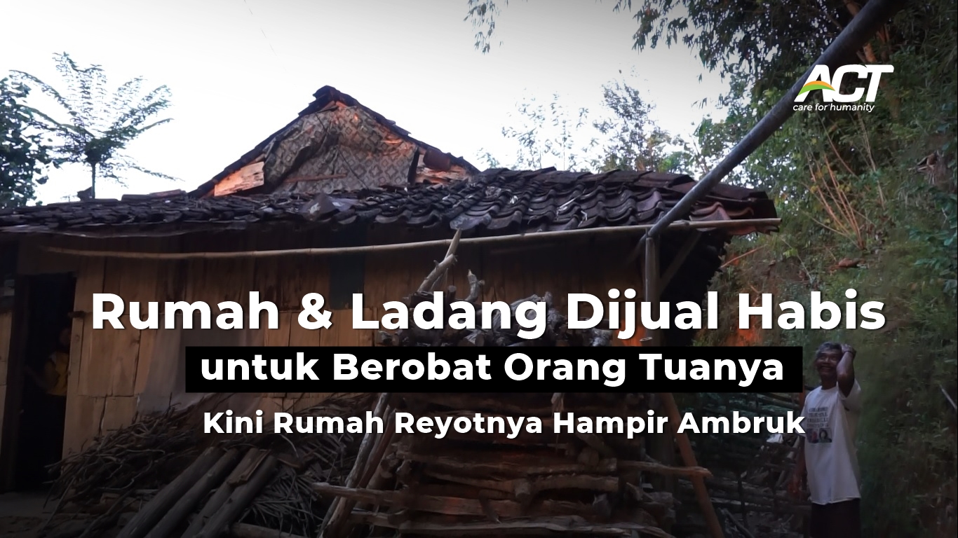 Hampir Roboh Bantu Mulyanto Perbaiki Rumahnya