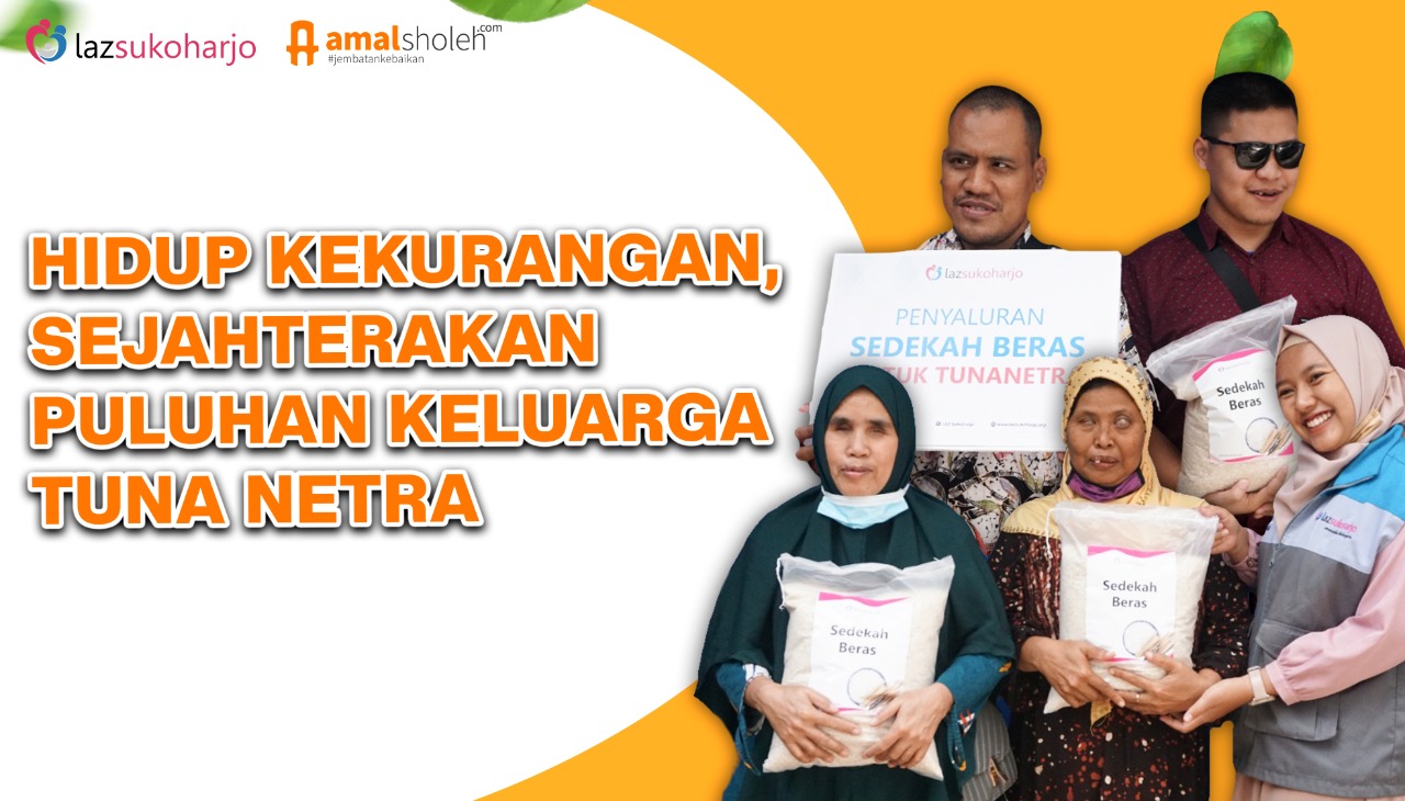 Bantun Ringankan Beban Hidup Puluhan Keluarga Tunanetra