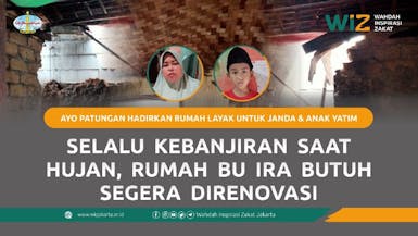 Selalu Kebanjiran Saat Hujan, Rumah Bu Ira Butuh Segera Direnovasi