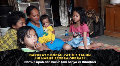 Idap Kanker Mata, Bantu Anak Buruh Tani Ini Bisa Lakukan Pengobatan