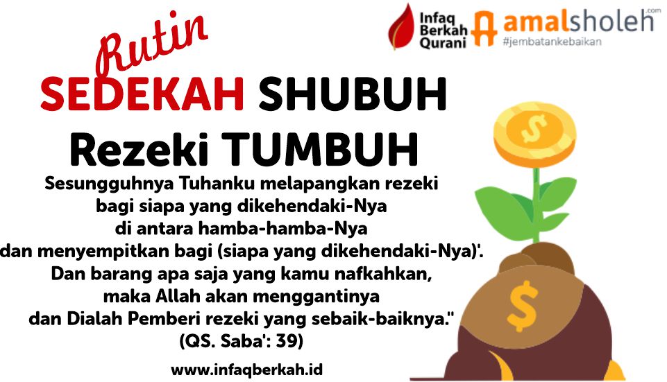 Sedekah Shubuh Rezeki Tumbuh !