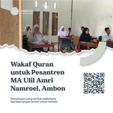 WAKAF QURAN dan BUKU PENDIDIKAN UNTUK PESANTREN DI AMBON