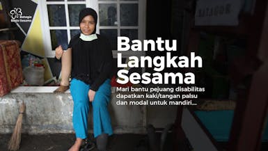 Bantu Langkah Sesama: Berikan Kaki Palsu Hingga Modal Usaha Bagi Para Disabilitas Dhuafa