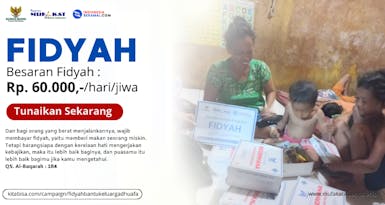 Fidyah untuk bantu keluarga dhuafa bisa makan