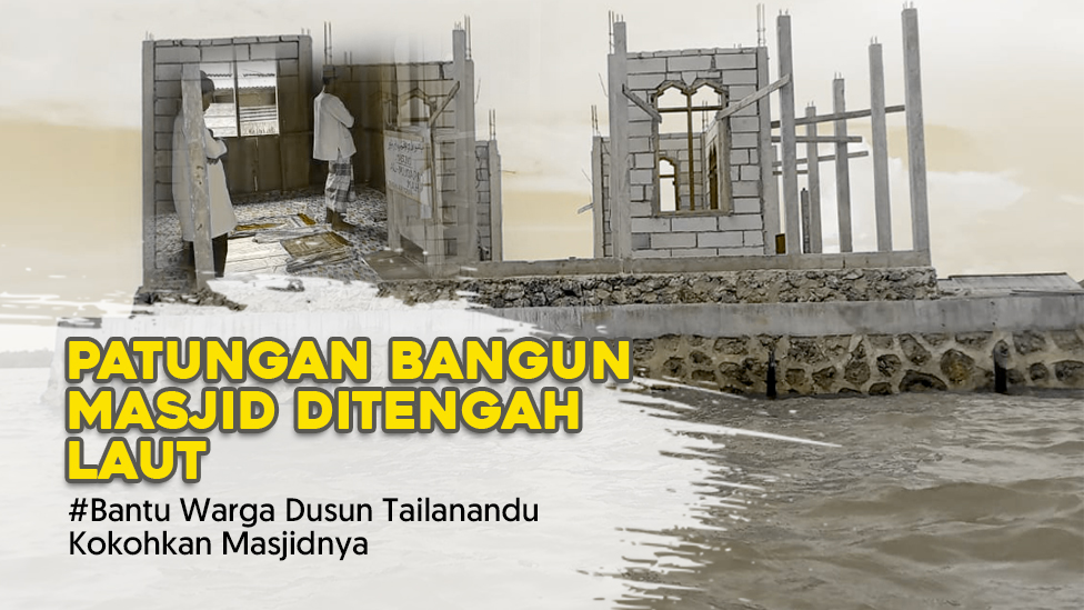 Patungan Bangun Masjid Diatas Laut