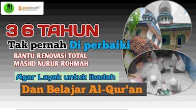 Sedekah jariyah Renovasi total masjid Nururrohmah