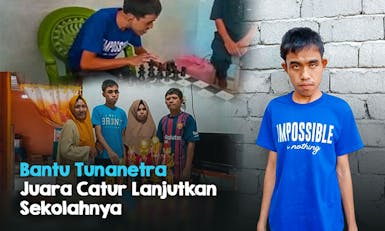 Iyan, Tunanetra Juara Catur Ingin Jadi Guru SLB