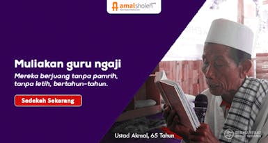 Sedekah Berkah Bantu Guru Ngaji Berupa THR Ramadhan