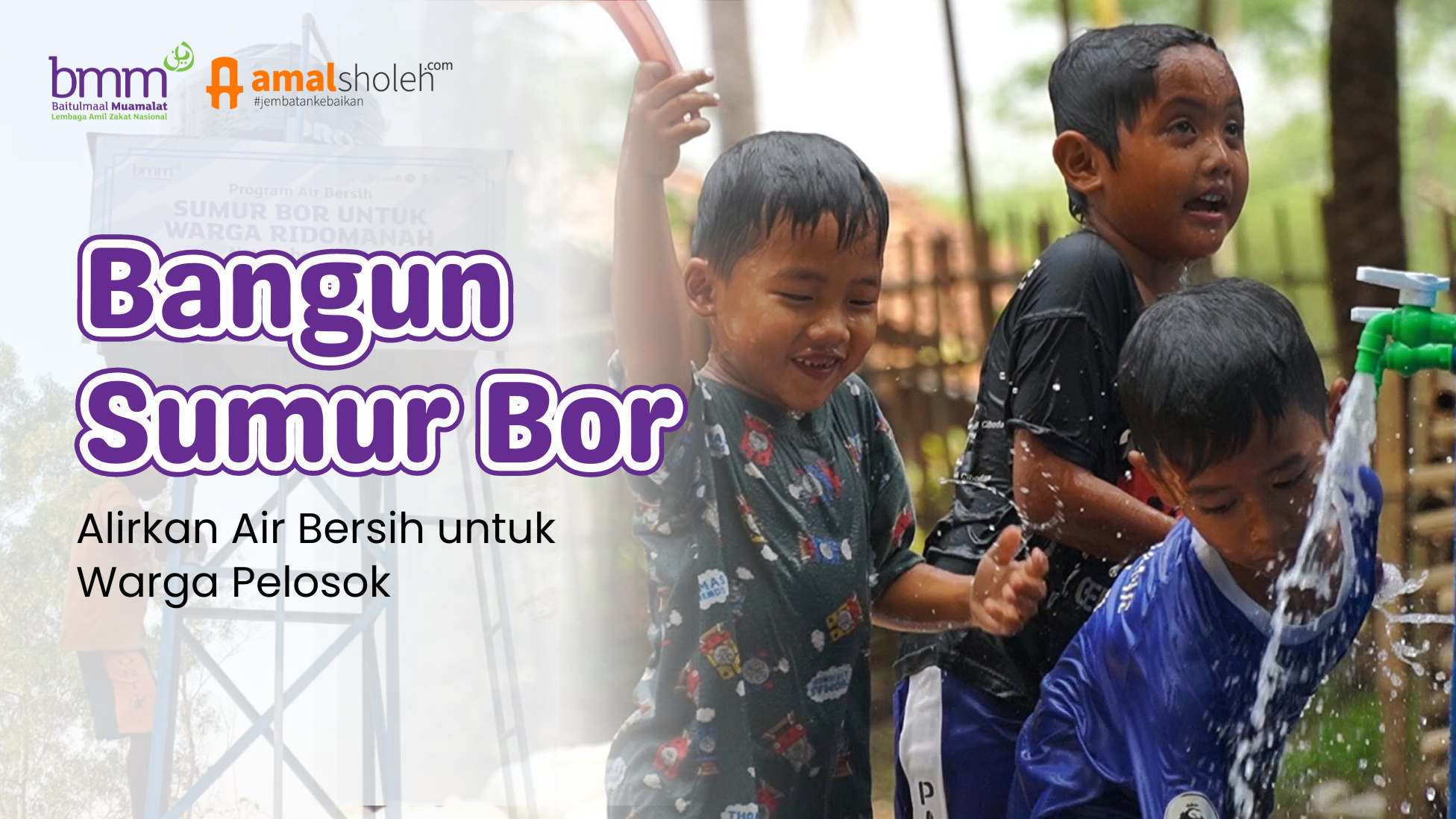 #SedekahJariyah Wakaf Sumur Air Bersih Untuk Korban Bencana