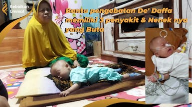 Bantu De' Daffa Memiliki 3 Penyakit dan Nenek nya yang Buta
