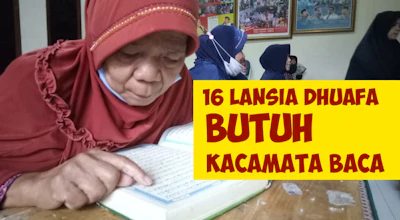 Kacamata Baca untuk Lansia Dhuafa