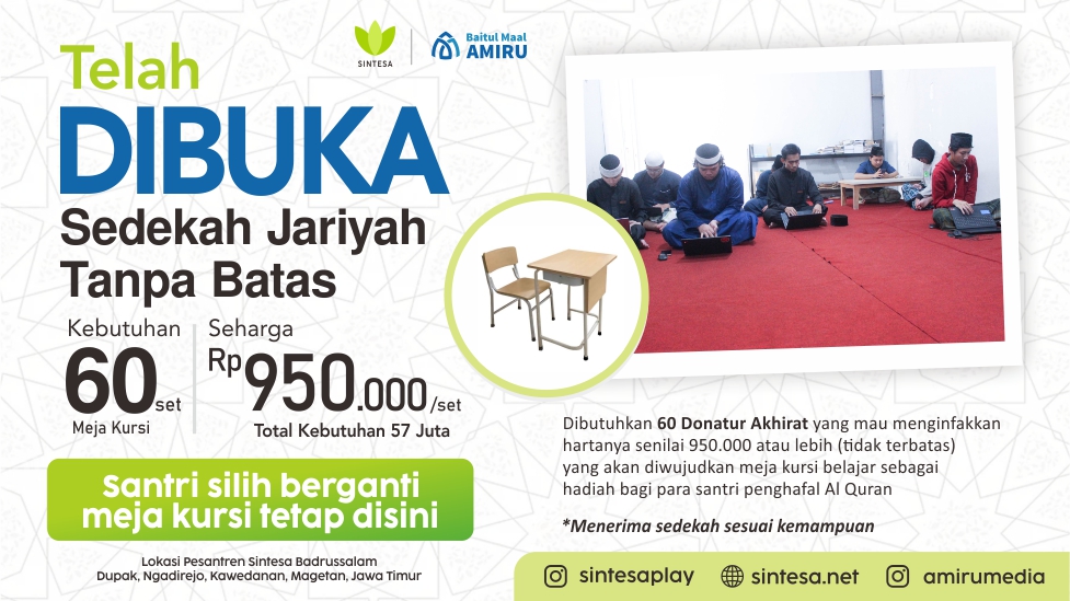 Sedekah Jariyah untuk Santri Penghafal Al-Quran