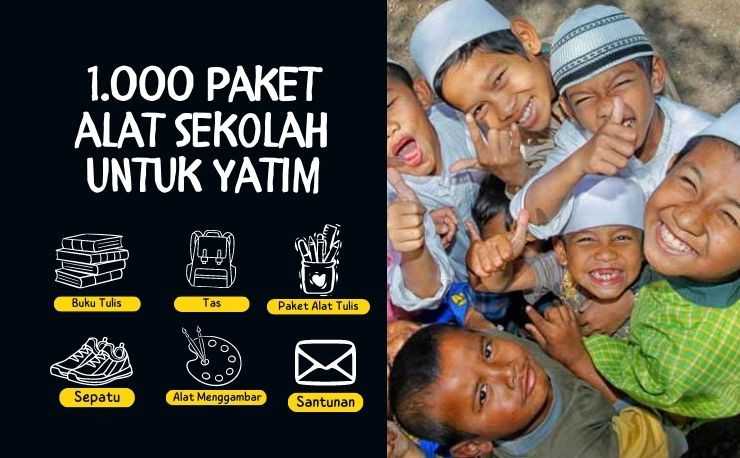 Muliakan Yatim : Sedekah Paket Alat Sekolah