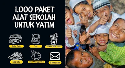 Muliakan Yatim : Sedekah Paket Alat Sekolah