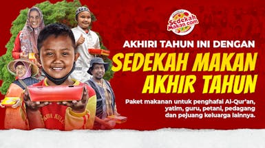 Semarak Sedekah Makan di Akhir Tahun