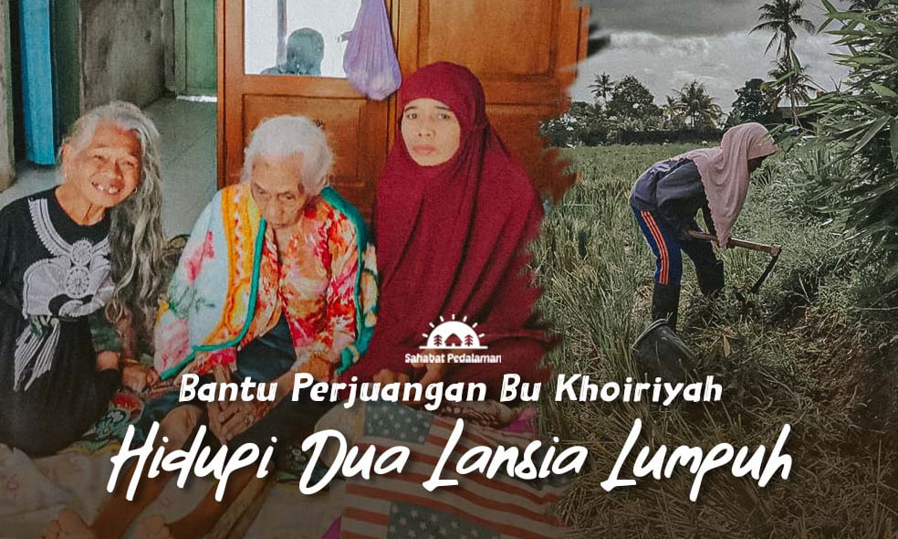Berjalan Mengesot, Dua Lansia Berjuang Bertahan Hidup