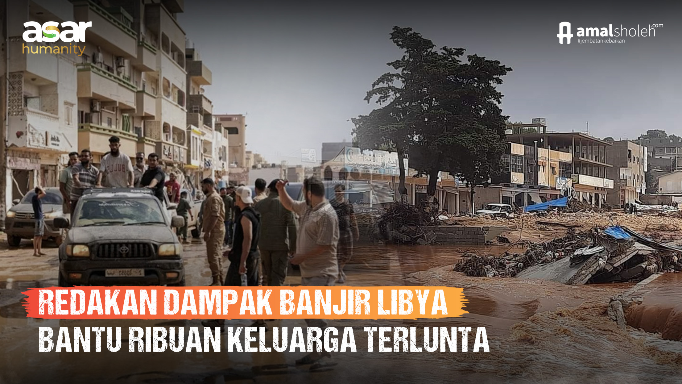 Banjir Bandang Lumpuhkan Kota Libya : Ribuan Orang Meninggal Dunia