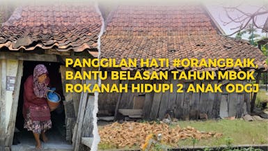 Belasan Tahun Mbok Rokanah dan 2 Anak ODGJ Bertahan Hidup di Gubuk Reyot Hampir Roboh