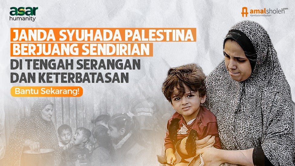 Sedekah Bantu Ibu Syuhada dan Yatim Palestina