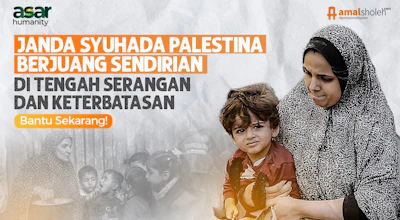 Sedekah Bantu Ibu Syuhada dan Yatim Palestina
