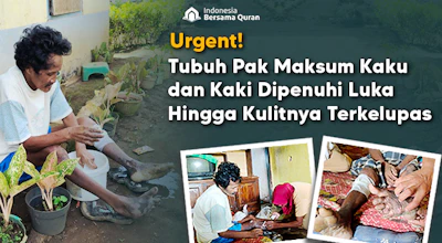 Bantu Pak Maksum yang Meregang Nyawa Karena Diabetes dan Penyakit Paru Dapatkan Pengobatan