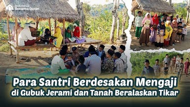 Berdesakan di Gubuk Jerami, Bantu TPQ Raudatussibyan Berdiri Lebih Layak