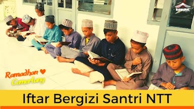 Iftar Bergizi Santri Di NTT