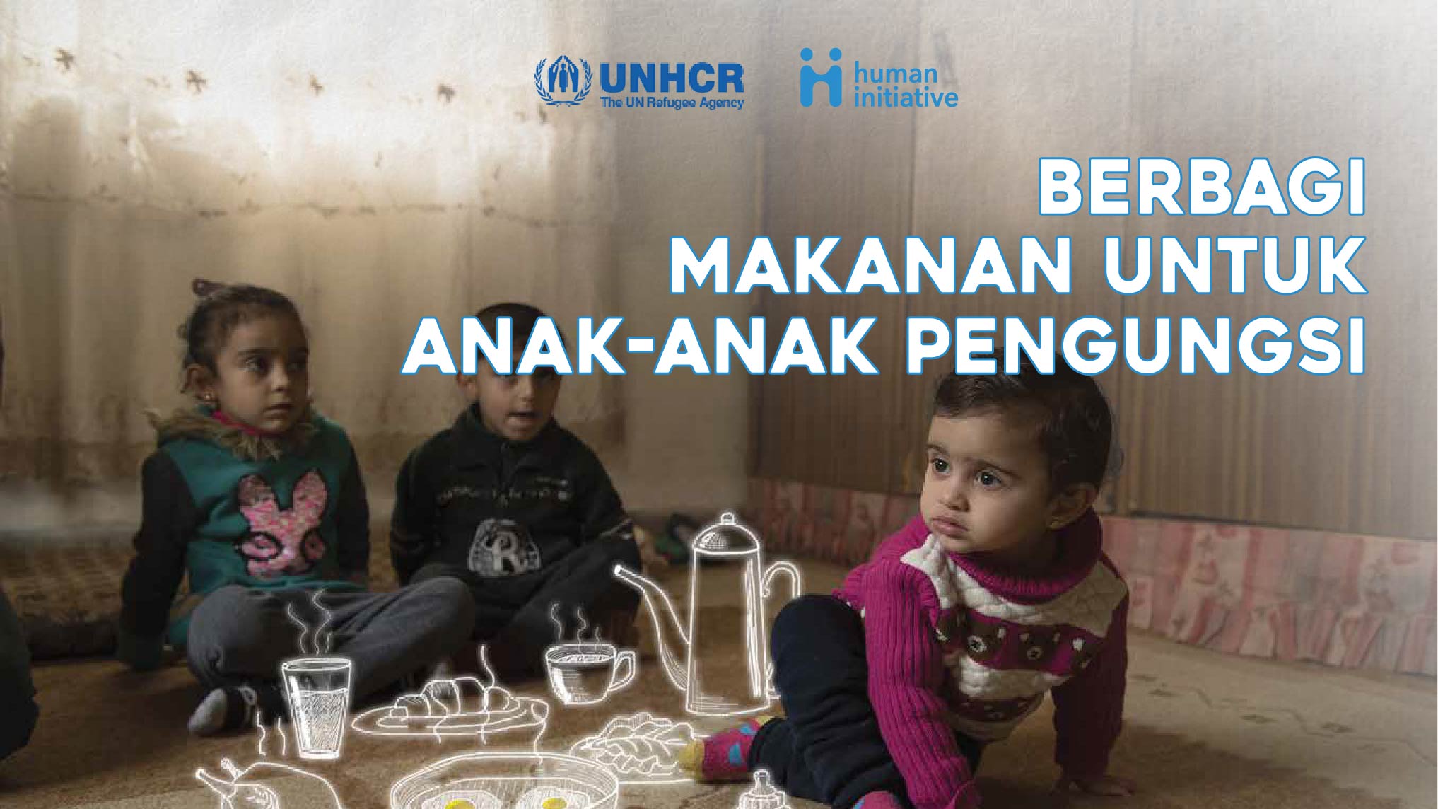 Berbagi Makanan Untuk Pengungsi Suriah