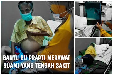 Bantu Bu Prapti Merawat Suami yang Sedang Sakit dan Memenuhi Kebutuhan Anak-Anaknya
