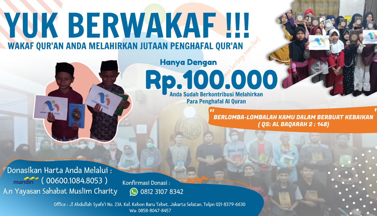Tebar 10.000 Al Quran Untuk Pondok Pesantren di seluruh Indonesia