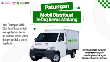 Patungan Mobil Distribusi Beras untuk Adik Yatim dan Penghafal Quran