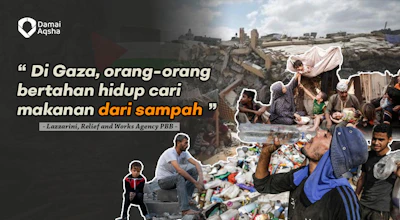 Sampah Bukan Makanan! Selamatkan Saudara di Palestina dari Kelaparan!